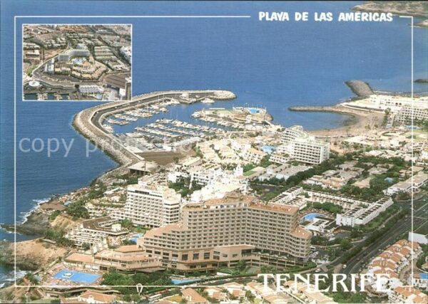 Playa de las Americas Vista aerea Urbanizacion San Eugenio y