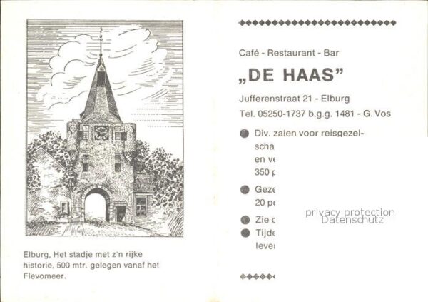 Elburg Cafe Restaurant Bar De Haas – Bild 2
