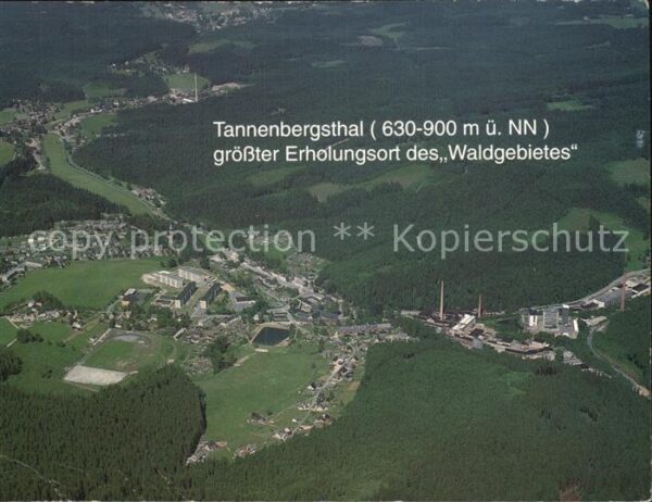 Tannenbergsthal Vogtland Luftaufnahme