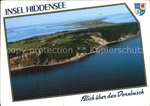 Insel Hiddensee Blick über Dornbusch