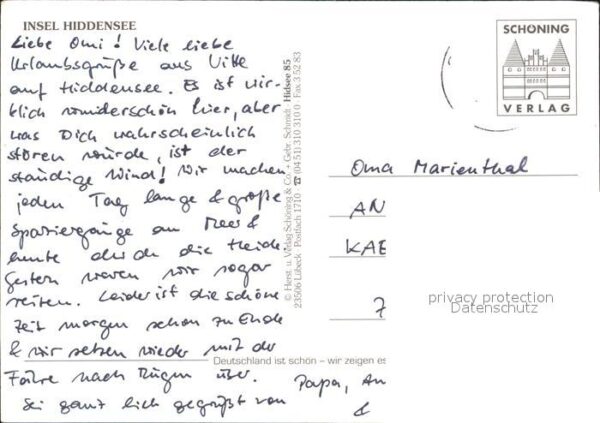 Insel Hiddensee Blick über Dornbusch – Bild 2