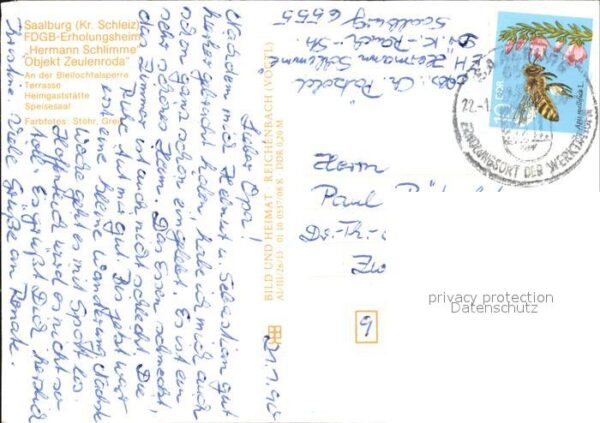 Saalburg Saale FDGB Erholungsheim Hermann Schlimme – Bild 2
