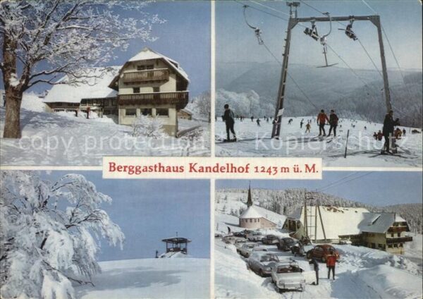 Peter Schwarzwald St Berggasthaus Kandelhof Winter