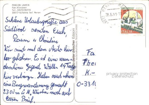 Schenna Meran Pension Laurin – Bild 2