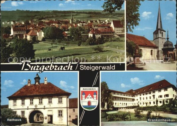 Burgebrach Rathaus Krankenhaus Stadtansicht