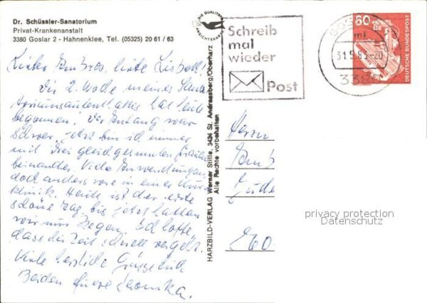 Goslar Schüssler Sanatorium – Bild 2