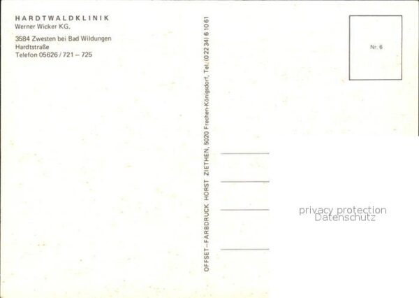 Zwesten Bad Wildungen Hardtwaldklinik – Bild 2
