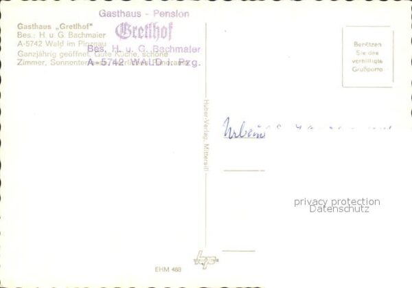 Wald Pinzgau Gasthaus Gretlhof Alte Gerlosstraße – Bild 2