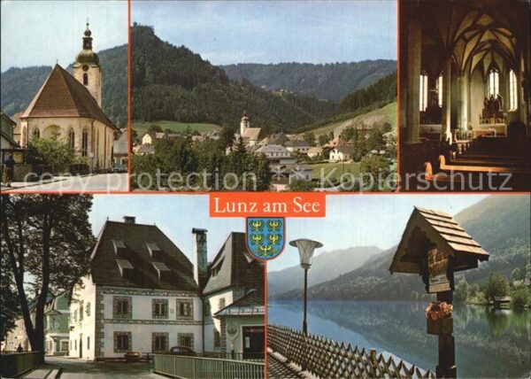 Lunz See Niederoesterreich Zweischiffige gotische Kirche Amonhaus