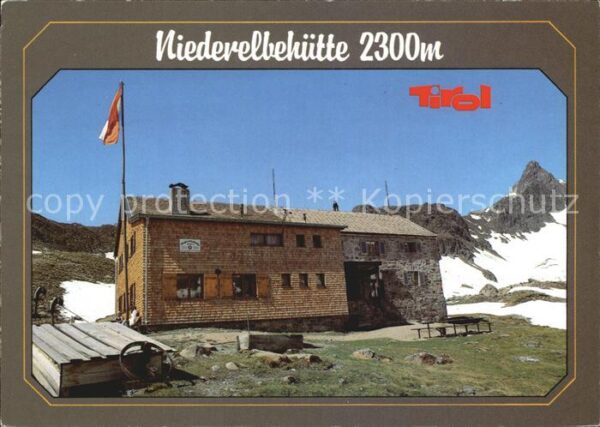 Tirol Region Niederelbehütte Rucklespitze Paznauntal