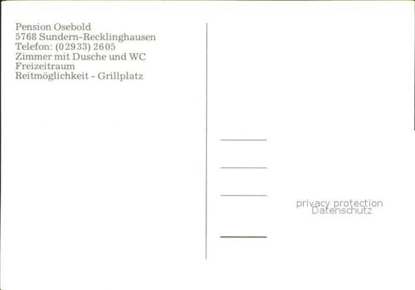 Sundern Sauerland Pension Osebold – Bild 2
