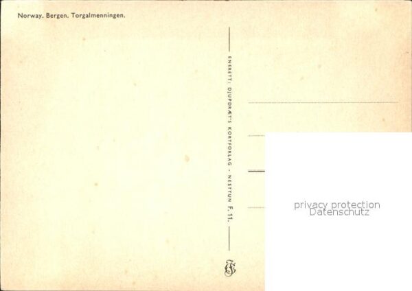 Bergen Norwegen Torgalmenningen – Bild 2