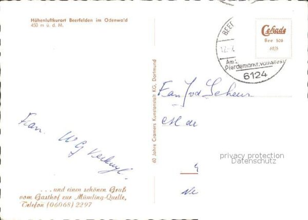 Beerfelden Odenwald Gasthof Mümling – Bild 2