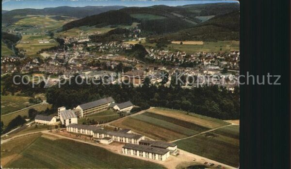 Bad Berleburg Blick zum Schloss NH Klinik Odeborn Gäs
