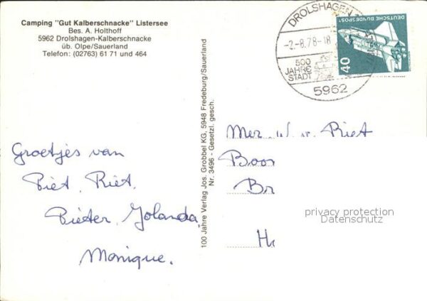 Drolshagen Kalberschnacke Camping Listersee – Bild 2