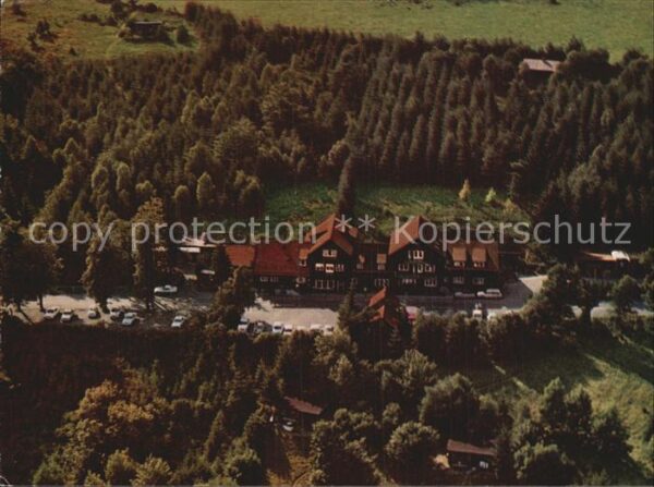 Bischofsheim Rhoen Fliegeraufnahme Rhönhäuschen Pension