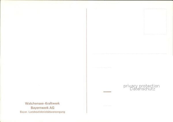 Walchensee Kraftwerk Bayernwerk AG – Bild 2