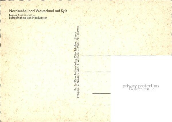 Westerland Sylt Fliegeraufnahme Kurzentrum Promenade St – Bild 2