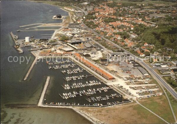 Ebeltoft Fliegeraufnahme Hafen