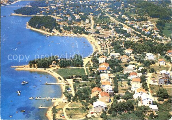 Rab Croatia Fliegeraufnahme mit Strand