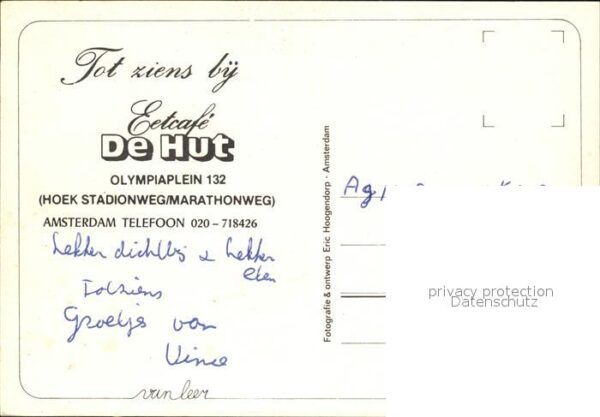 Amsterdam Niederlande Restaurant De Hut – Bild 2