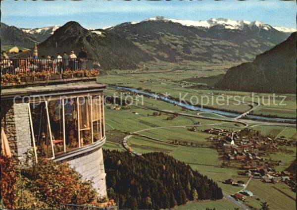 Wiesing Tirol Blick von Kanzelkehre mit Inntal-Autoba