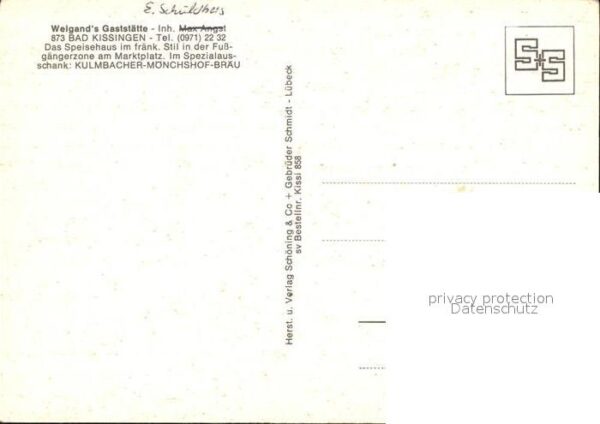 Bad Kissingen Welgands Gaststätte Fachwerkhaus – Bild 2