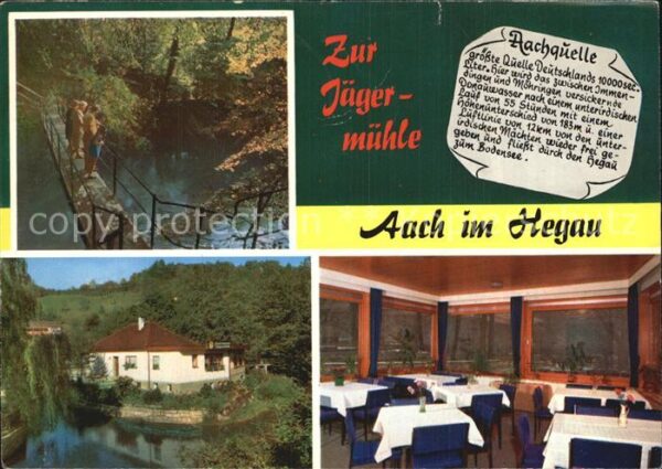 Aach Hegau Aachquelle Zur Jägermühle Gasthaus