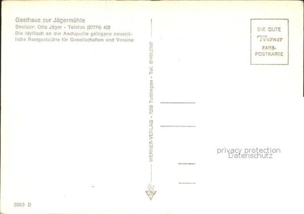 Aach Hegau Aachquelle Zur Jägermühle Gasthaus – Bild 2