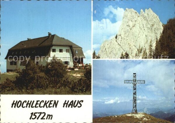 Hoellengebirge Hochleckenhaus Adlerspitzen Gipfelkreuz