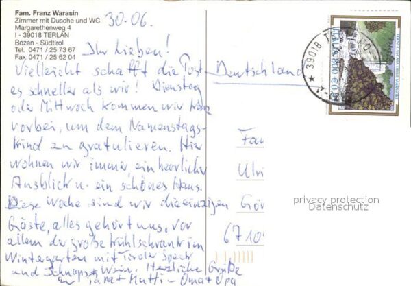 Terlano Suedtirol Pension Franz Warasin – Bild 2