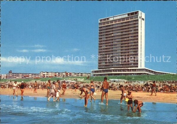 Zandvoort Holland Strand met Bouves Palace