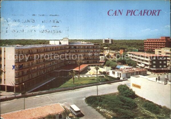 Can Picafort Mallorca Fliegeraufnahme Gebäude