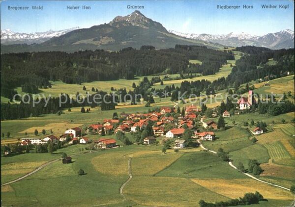 Mittelberg Oy Fliegeraufnahme mit Grünten