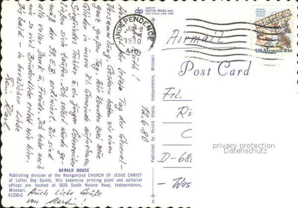 Independence Missouri Fliegeraufnahme Herald House – Bild 2