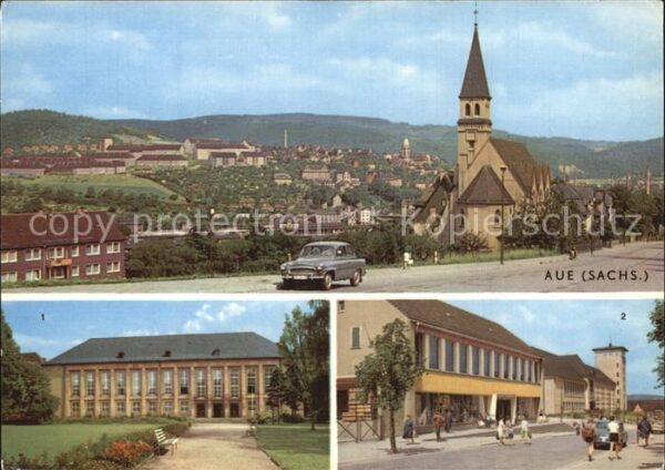 Aue Sachsen Kulturhaus Ernst Thälmann Kaufhaus Schu