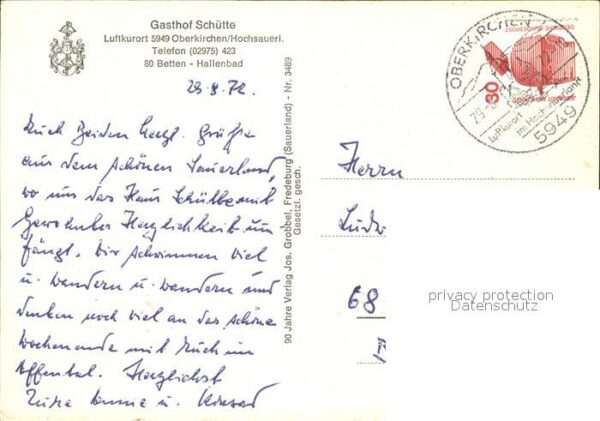 Oberkirchen Sauerland Gasthof Schütte – Bild 2