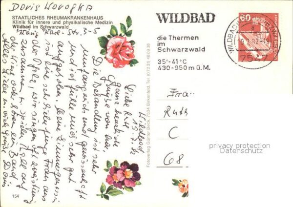 Wildbad Schwarzwald Rheumakrankenhaus – Bild 2