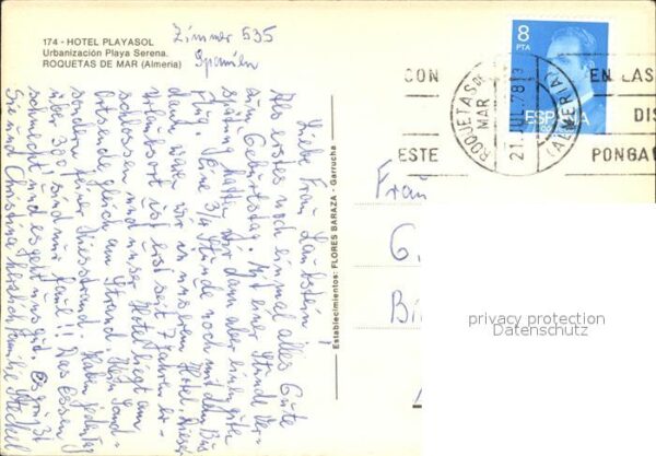 Roquetas de Mar Fliegeraufnahme Hotel Playasol – Bild 2