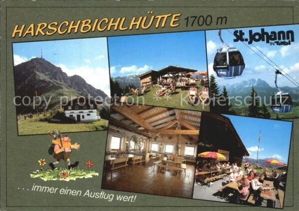St Johann Tirol Harschbichlhütte Berggasthof Seilbahn