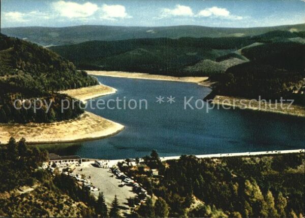 Osterode Harz Fliegeraufnahme mit Sosetalsperre
