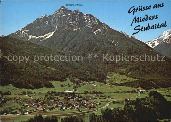 Mieders Tirol Stubaital Fliegeraufnahme