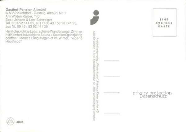 Kirchdorf Inn Oberoesterreich Gasthaus Pension Altmühle – Bild 2