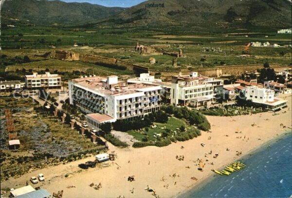 Rosas Costa Brava Cataluna Hotel Coral Playa Vista aereo