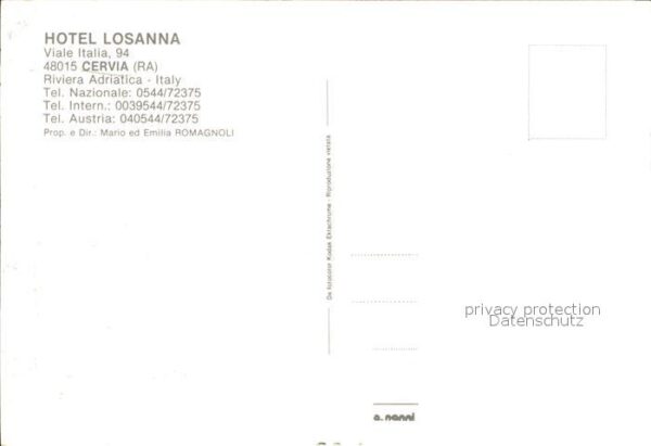Cervia Hotel Losanna Terrasse – Bild 2