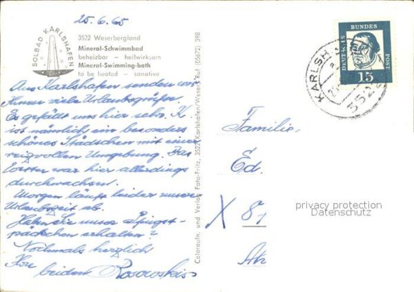 Bad Karlshafen Mineral Schwimmbad – Bild 2