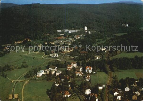 Bad Brueckenau Kurgebiet Sinntal Fliegeraufnahme