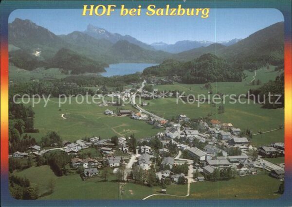 Hof Salzburg mit Fuschlsee Schober und Schafberg Fli