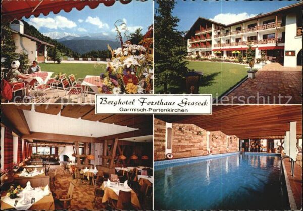 Garmisch-Partenkirchen Berghotel Forsthaus Graseck Terrasse Ga