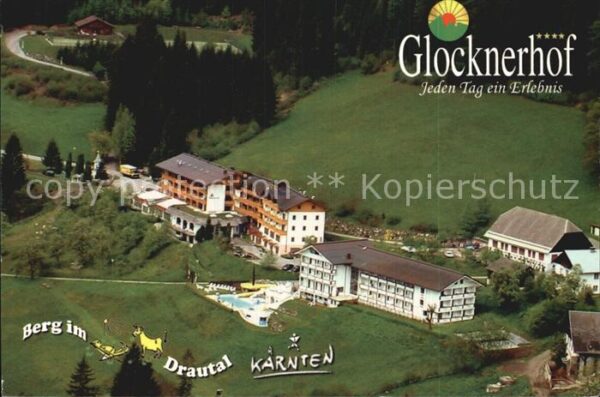 Berg Drautal Glocknerhof Fliegeraufnahme